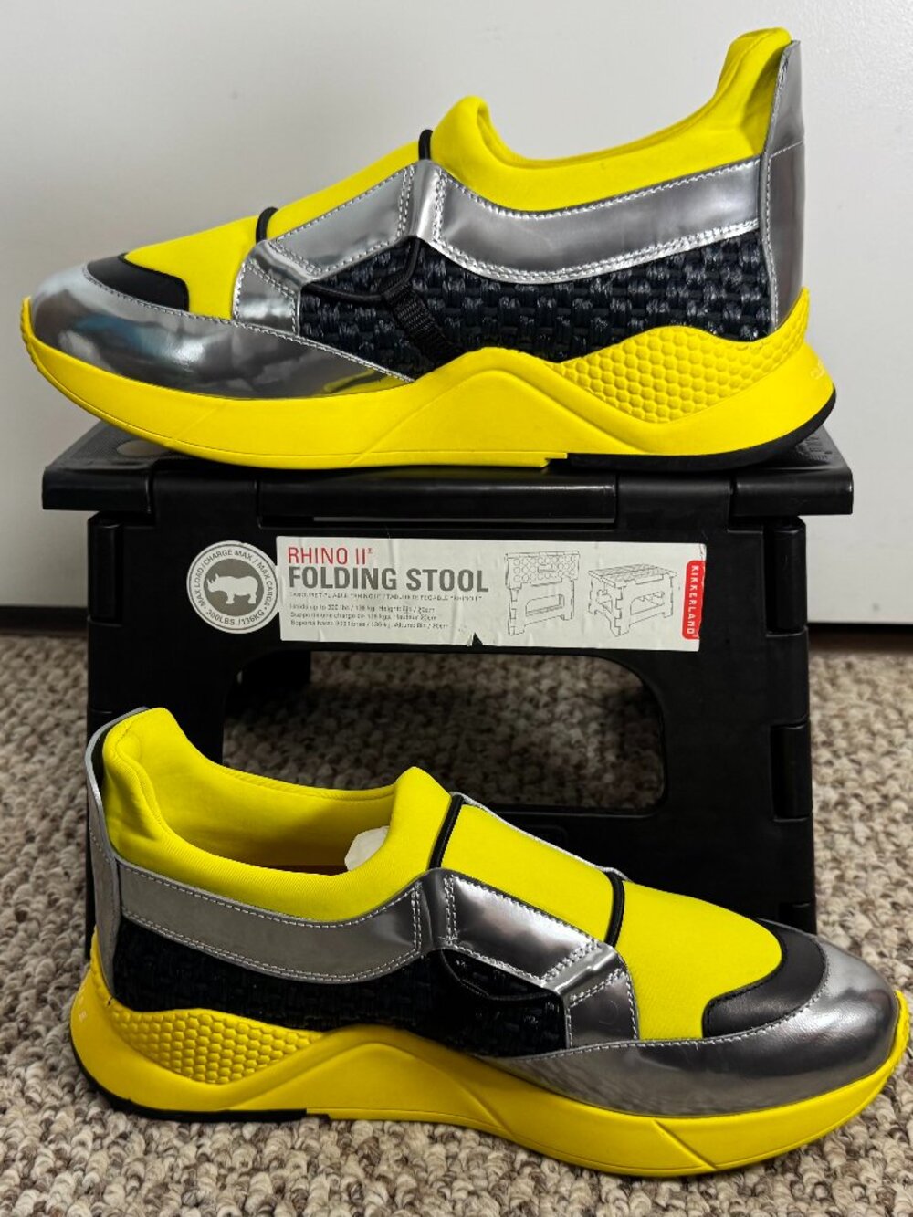 Clergerie Volt Yellow Designer Sneakers | New | EU 41